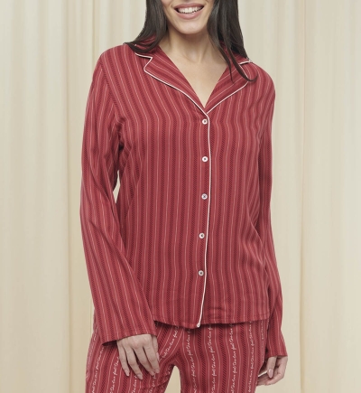 Boyfriend Twill Pajama Set