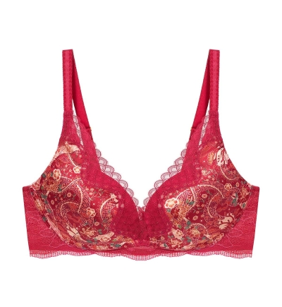 Feifei Ruan Collaboration Non-Wired Push Up Deep V Bra