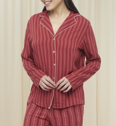 Boyfriend Twill Pajama Set