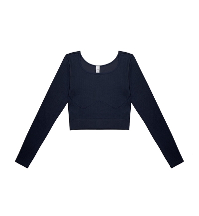 SLOGGI EVER INFUSED ALOE CROP TOP LONG SLEEVE