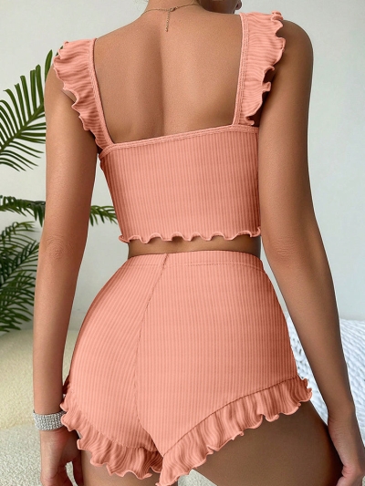 Sexy Suspender Pajamas Shorts Loungewear Set