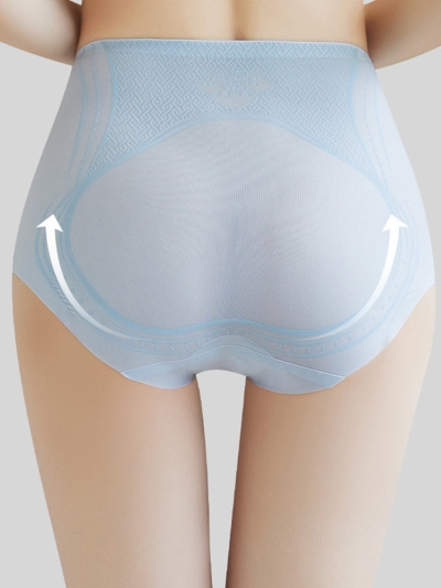High Waist Ice Silk Cool Tummy Control Briefs