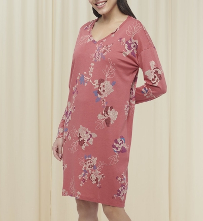 Night Dress In Long Sleeves