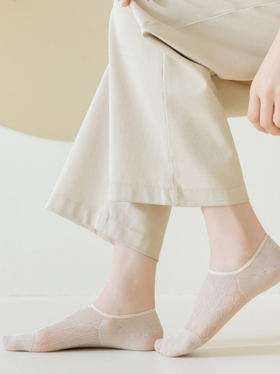 Modal Moisture-Wicking Antibacterial Cool Breathable Semi-No-Show Socks