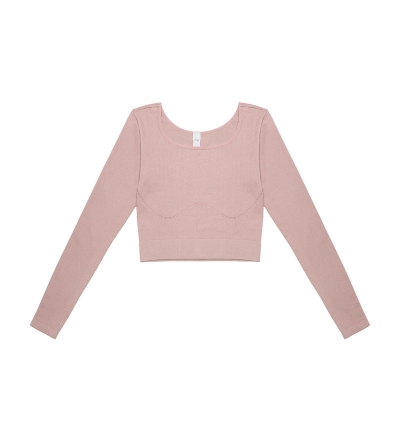 SLOGGI EVER INFUSED ALOE CROP TOP LONG SLEEVE