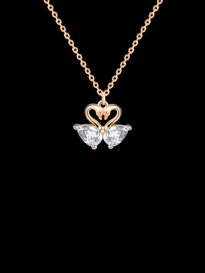Swan Love Sterling Silver Necklace