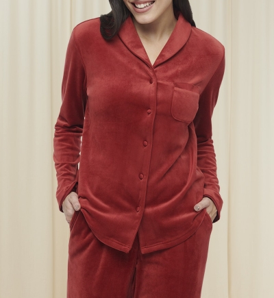 Mix & Match VELOUR BOYFRIEND TOP