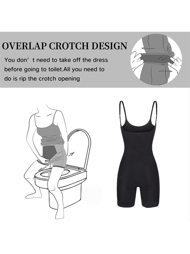2-in-1 Shaping Bodycon Dress with Built-In Shapewear