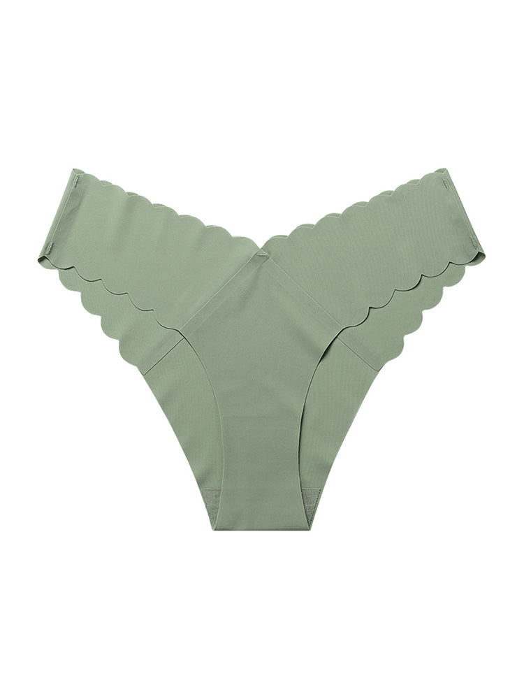 4-Pack Women's Seamless Scallop Edge Thong