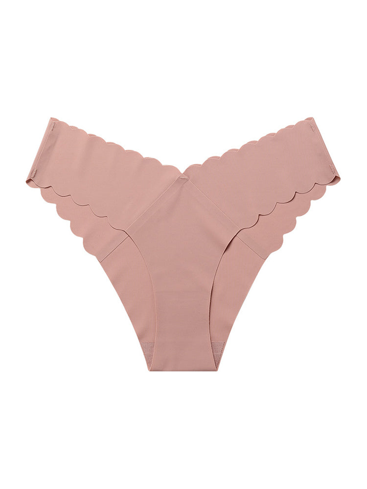 4-Pack Women's Seamless Scallop Edge Thong