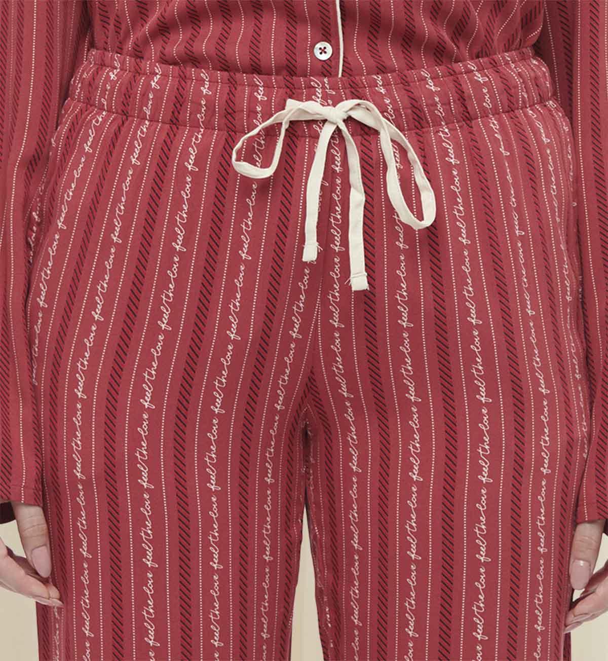 Boyfriend Twill Pajama Set