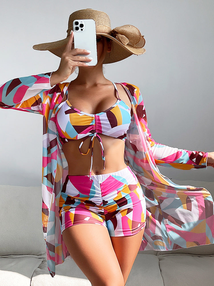 Women's Sexy 3-Piece European Swimwear Set