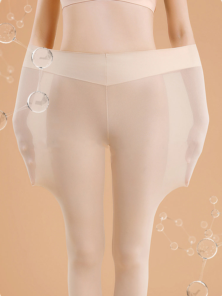 Seamless Black Warmth-Retaining Leggings