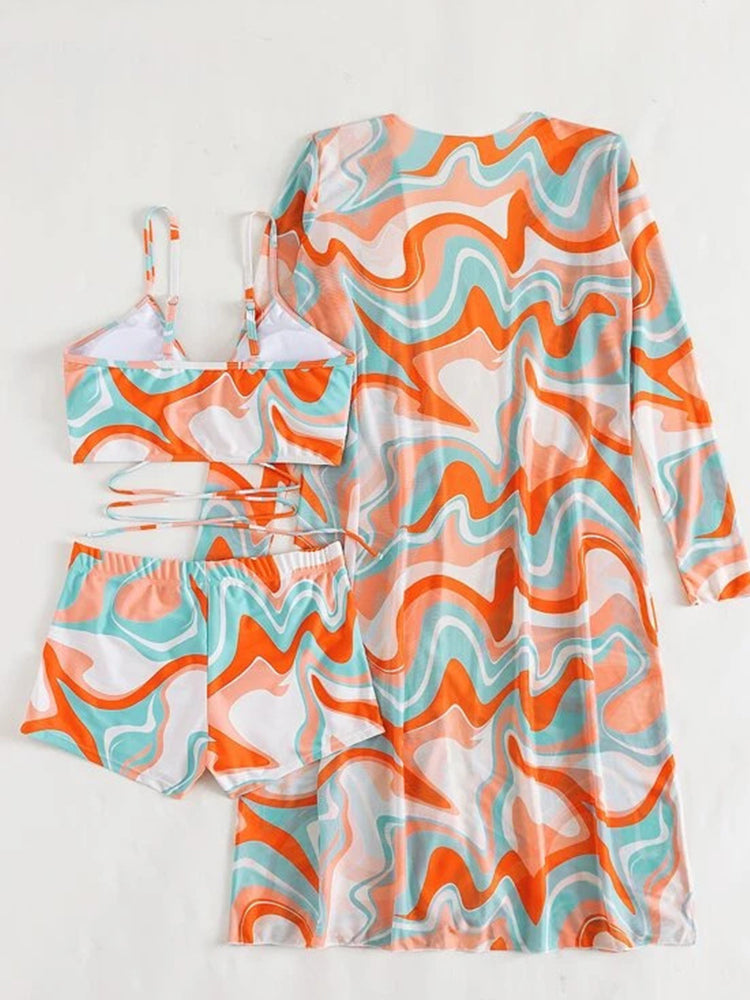 Women's Sexy 3-Piece European Swimwear Set