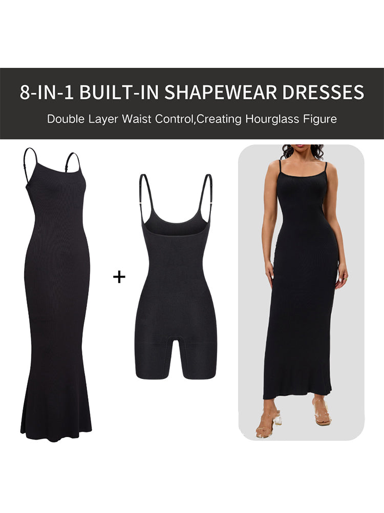 2-in-1 Shaping Bodycon Dress with Built-In Shapewear