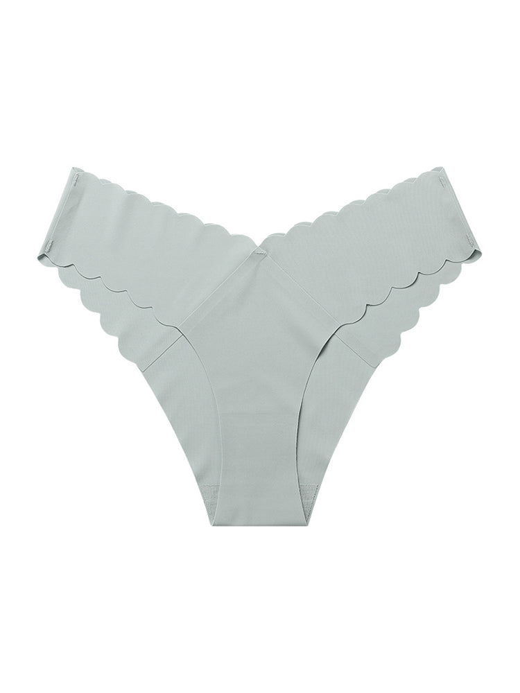 4-Pack Women's Seamless Scallop Edge Thong