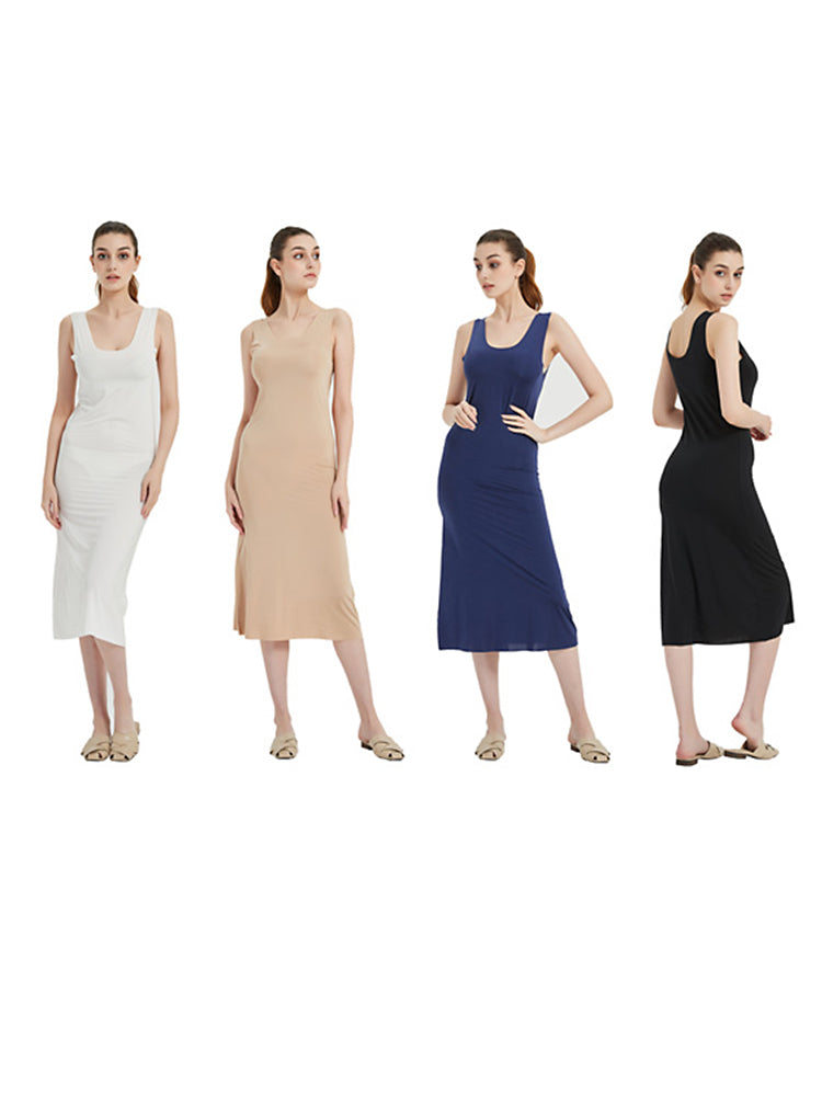 Sexy Seamless Long Ice Silk Slip Night Dresses&nbsp;