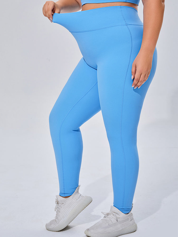 Seamless High Elastic Breathable Sports Bra and Leggings Two-Piece Fitness Set