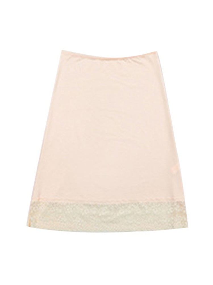 Plus Size Summer Lace Trim Slip for Women
