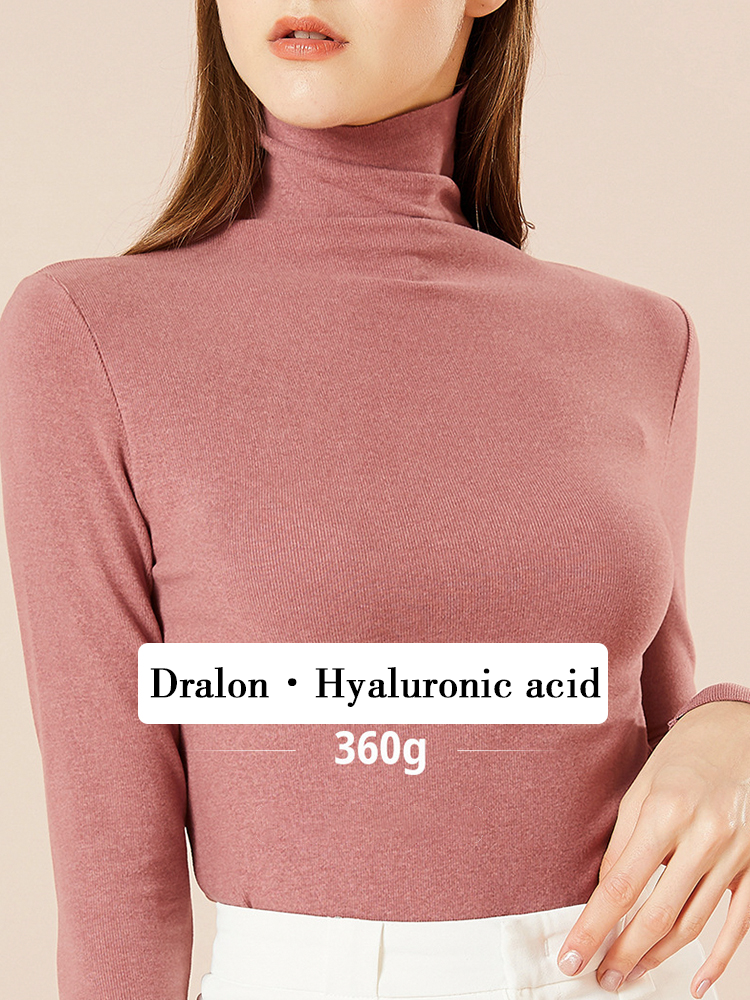 High Collar Simple Base Layer Thermal Top