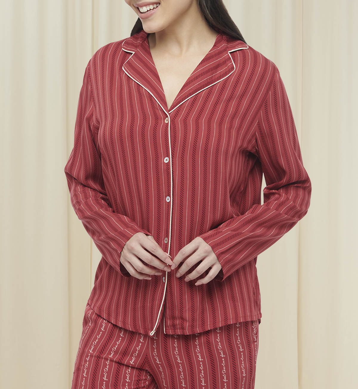 Boyfriend Twill Pajama Set
