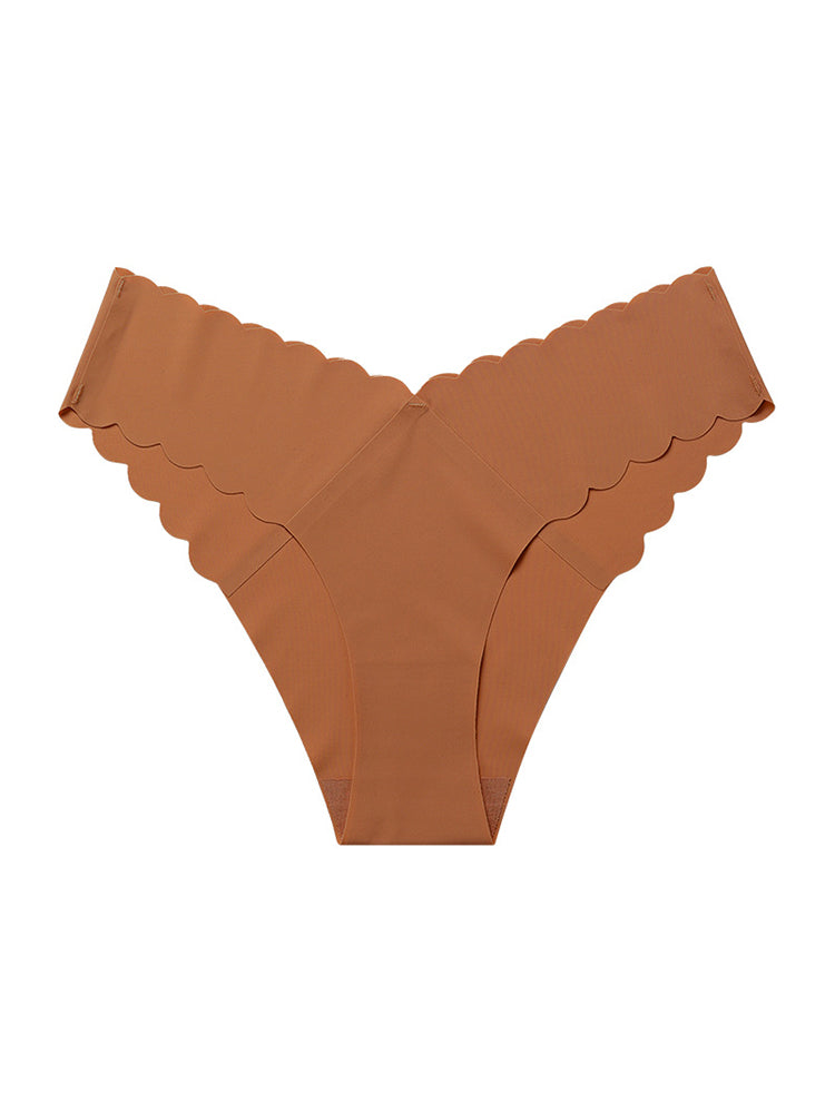 4-Pack Women's Seamless Scallop Edge Thong