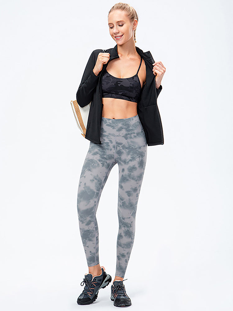 Zip Closure Athletic Slim Quick Dry Running Tops