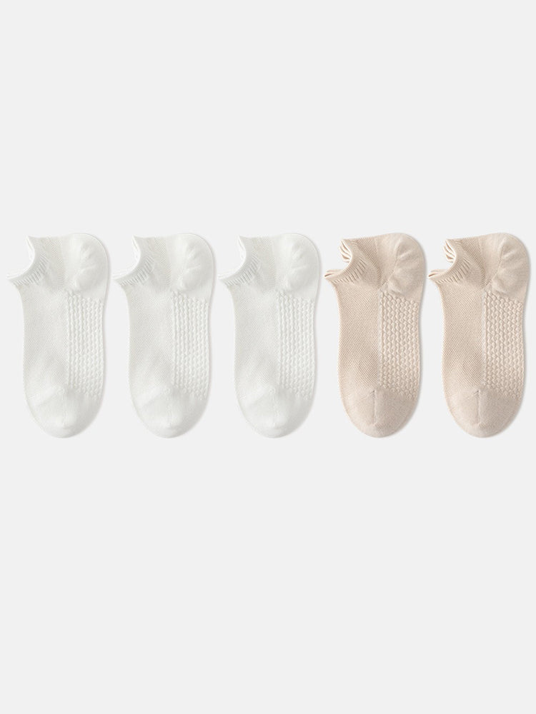 Women's 5-Pack Invisible Comfort Ankle Socks