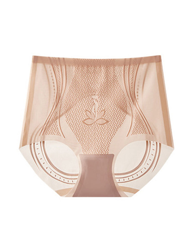High Waist Ice Silk Cool Tummy Control Briefs