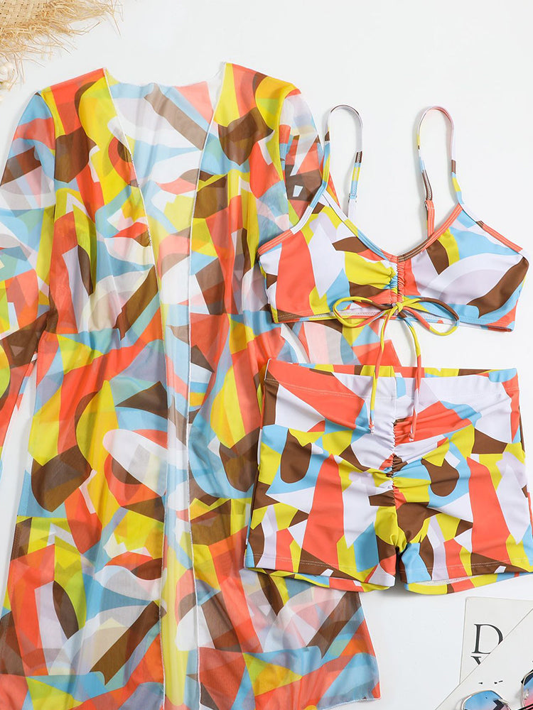 Women's Sexy 3-Piece European Swimwear Set