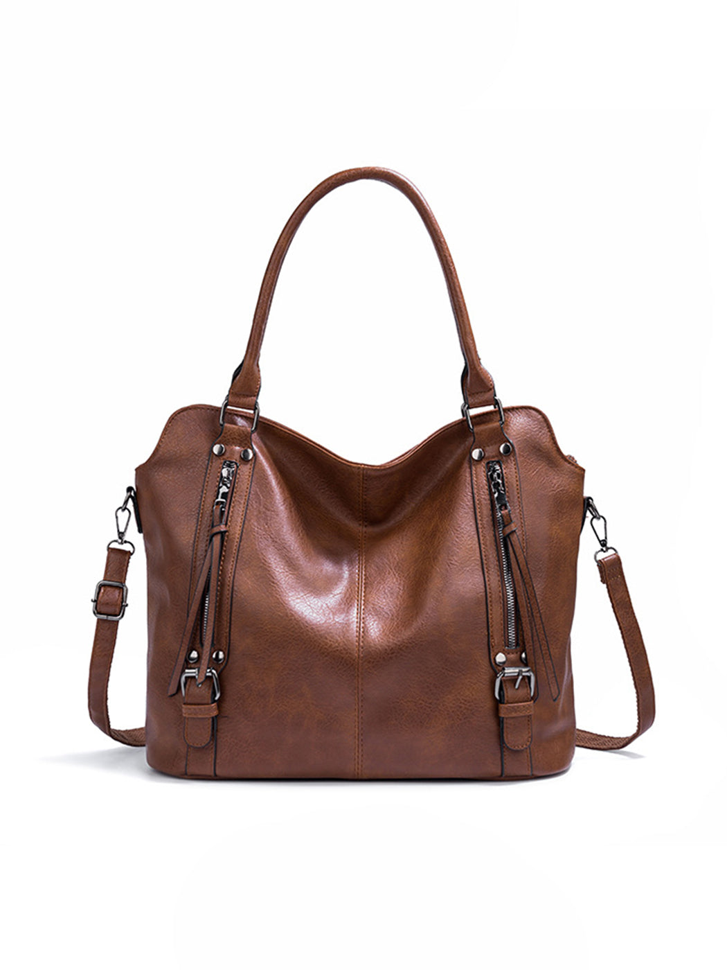 Elegant Large-Capacity Soft Leather Tote Bag