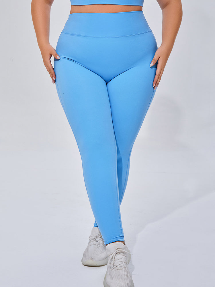 Seamless High Elastic Breathable Sports Bra and Leggings Two-Piece Fitness Set