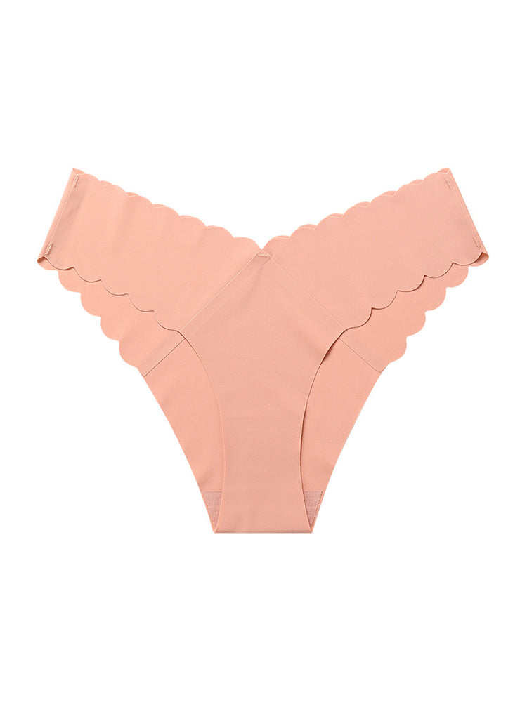 4-Pack Women's Seamless Scallop Edge Thong
