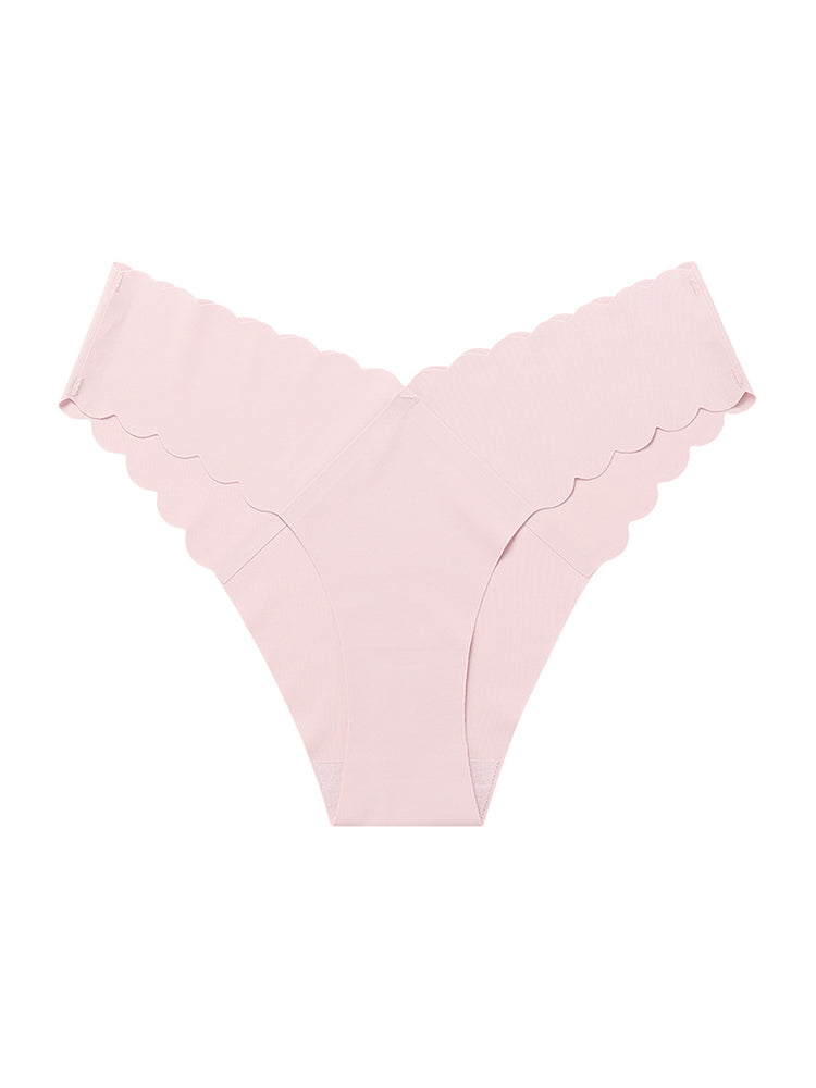 4-Pack Women's Seamless Scallop Edge Thong