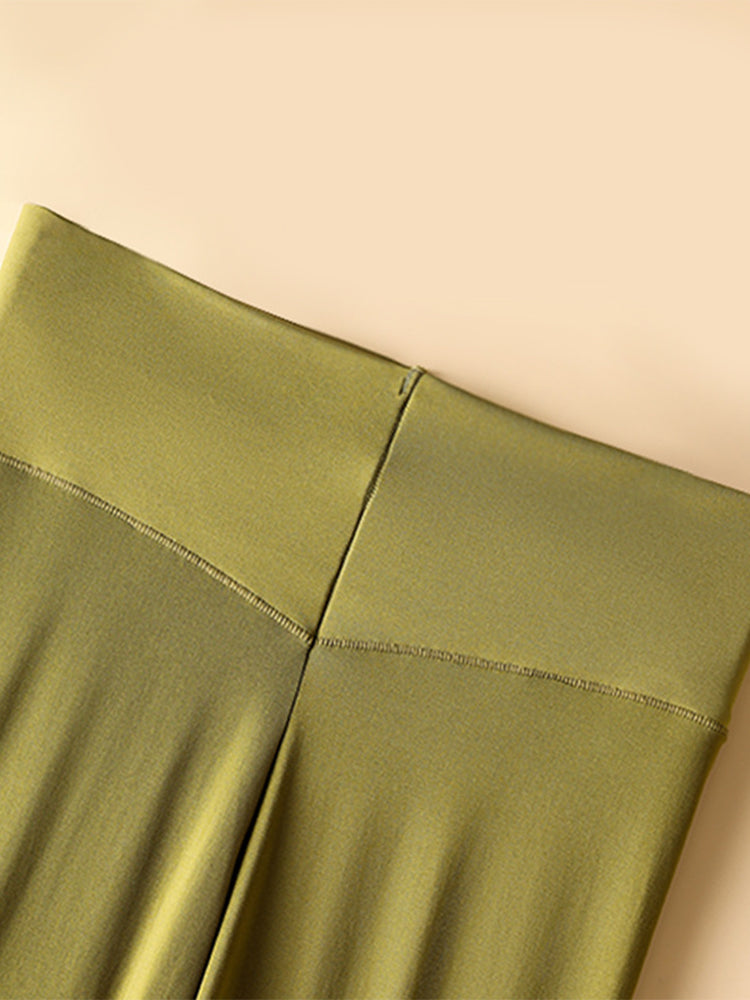 Seamless Black Warmth-Retaining Leggings