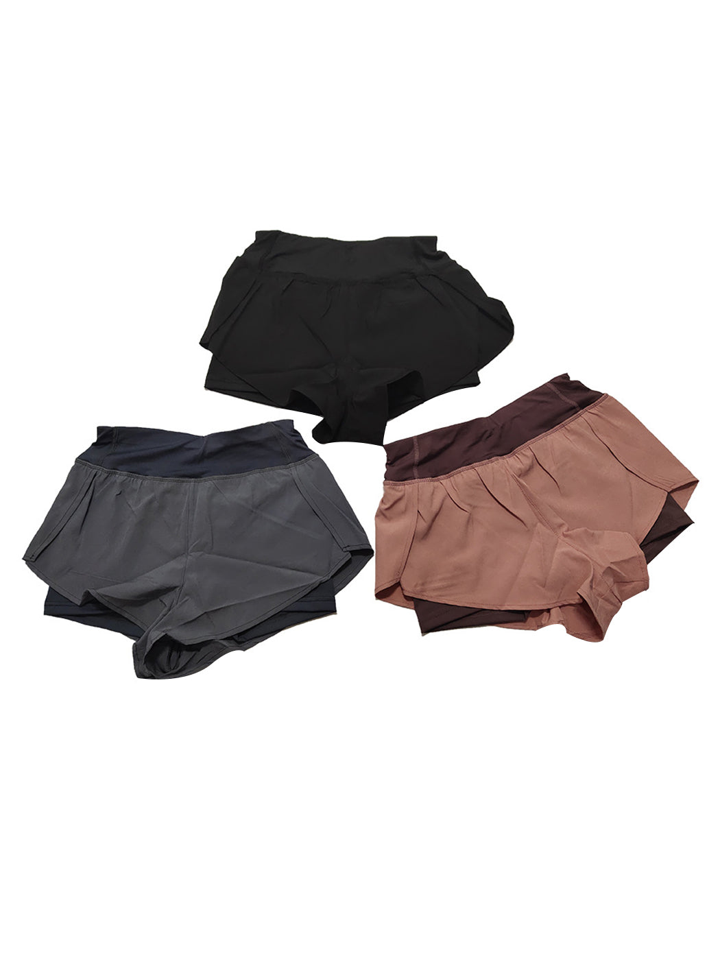 Women's Quick Dry 2-in-1 Running Fitness Shorts