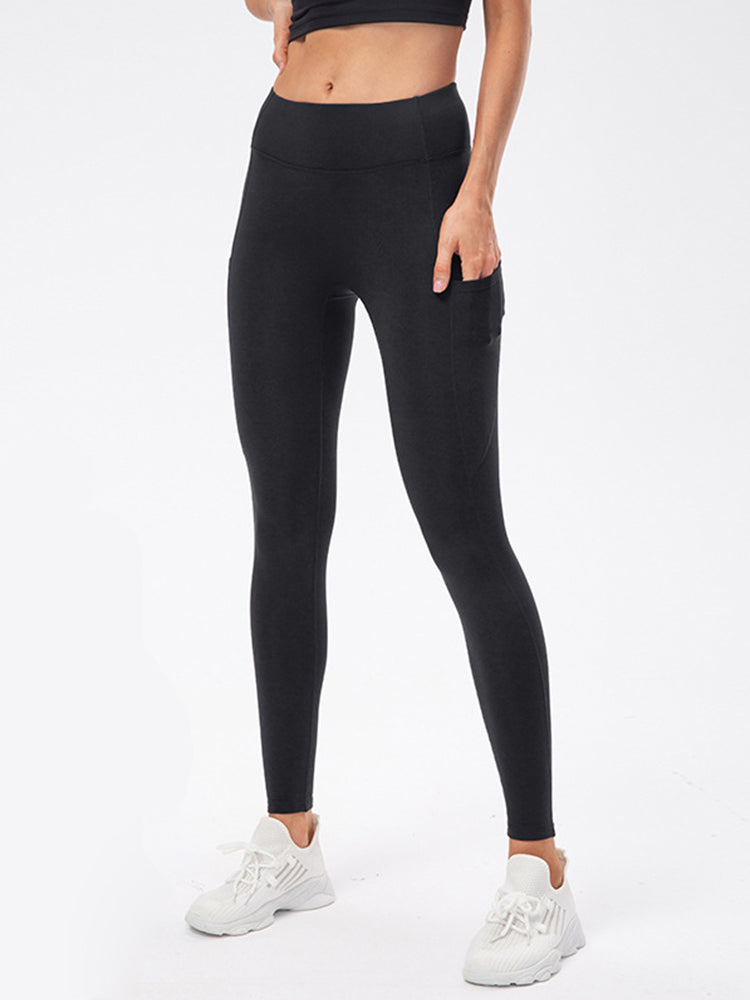 High Waist Fleece Yoga Fitness Thermal Bottoms
