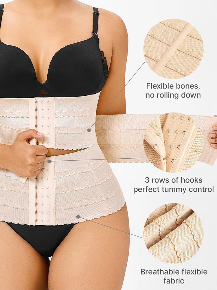 Postpartum Abdominal Binder & High-Waisted Postpartum Shaping Shorts