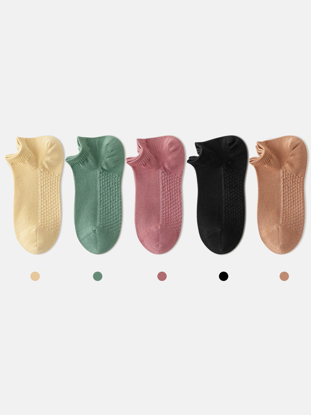 Women's Thin Cotton Mesh Breathable Ankle Socks