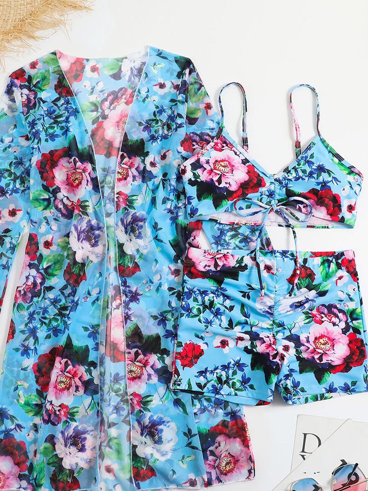 Women's Sexy 3-Piece European Swimwear Set