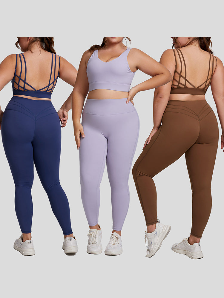 Seamless High-Waist Yoga Set-Sports Bra and Leggings for Women