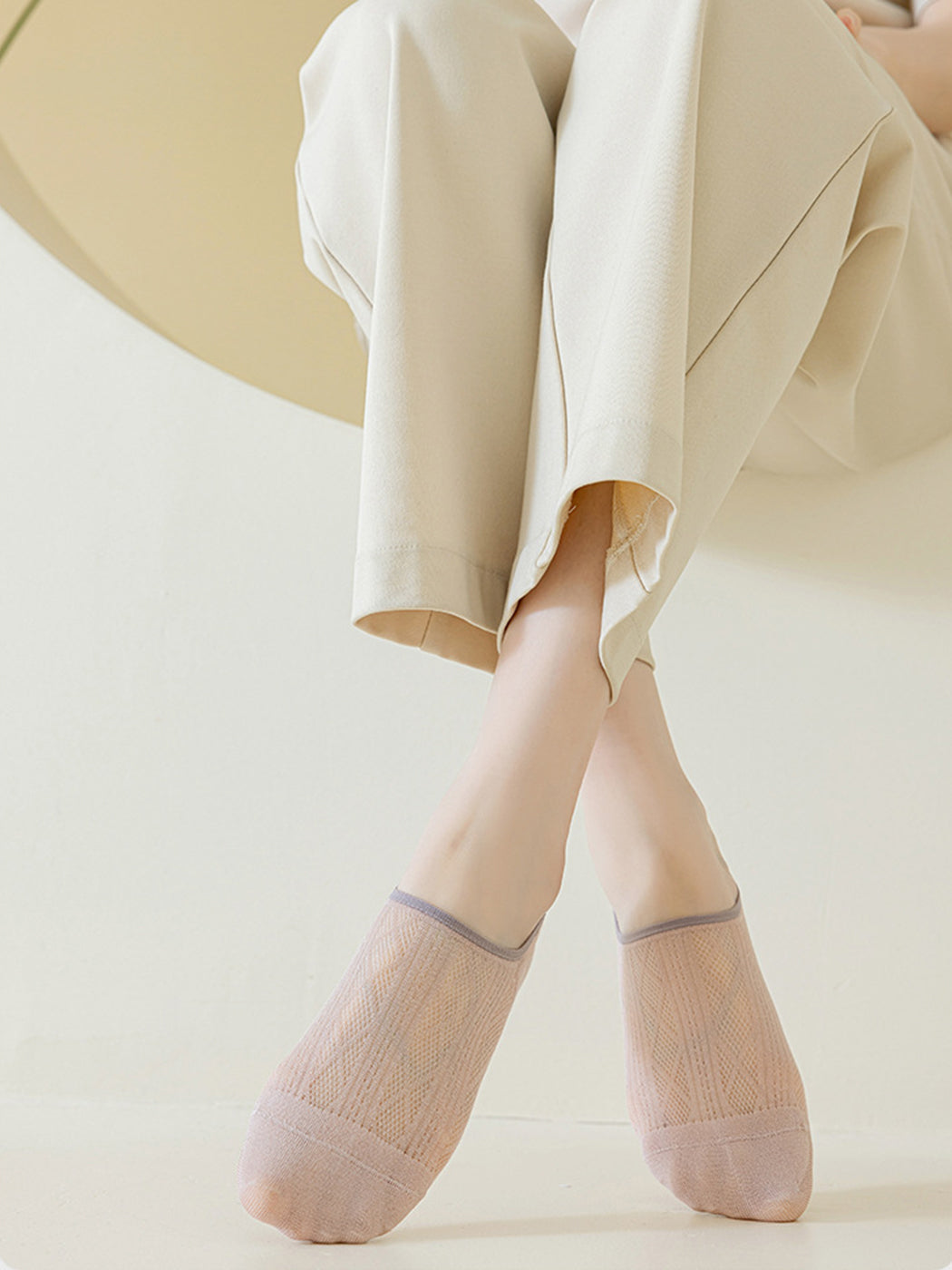 Modal Moisture-Wicking Antibacterial Cool Breathable Semi-No-Show Socks