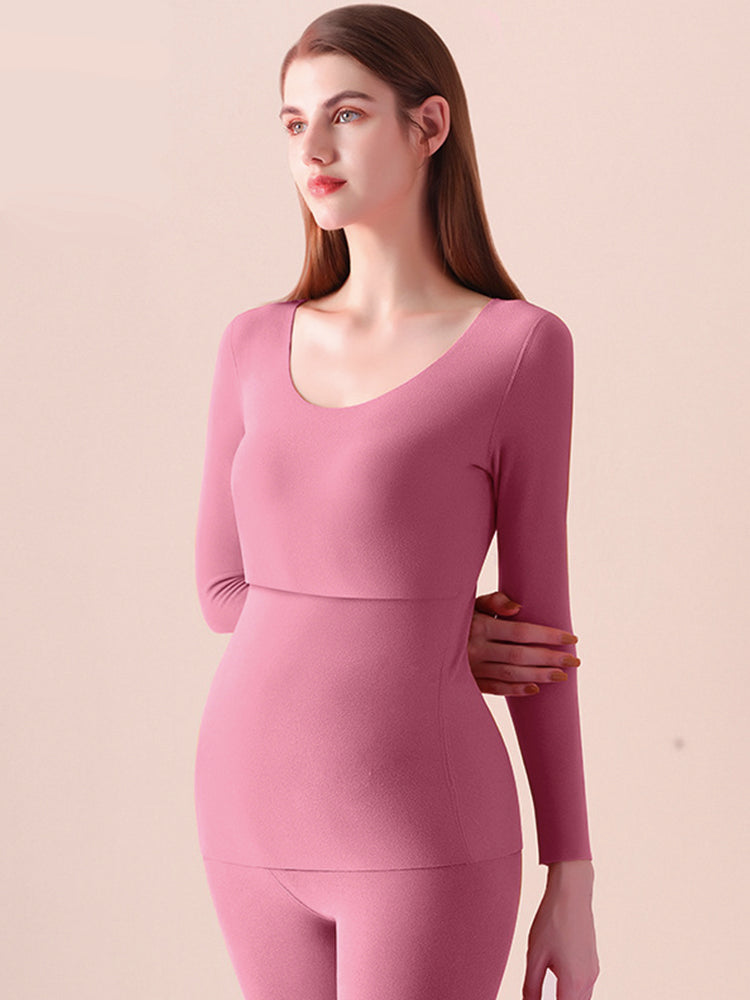 Pregnant Women's Fleece Thickened Thermal Sets