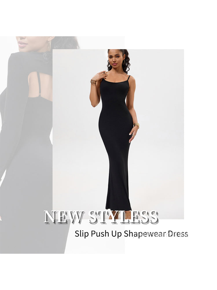 2-in-1 Shaping Bodycon Dress with Built-In Shapewear
