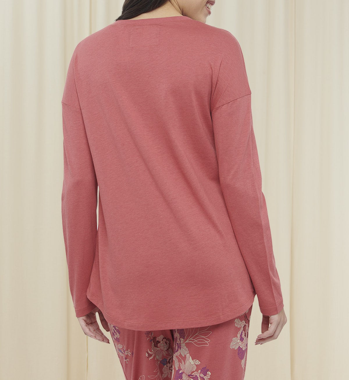 Cotton Pajama Set In Long Sleeves
