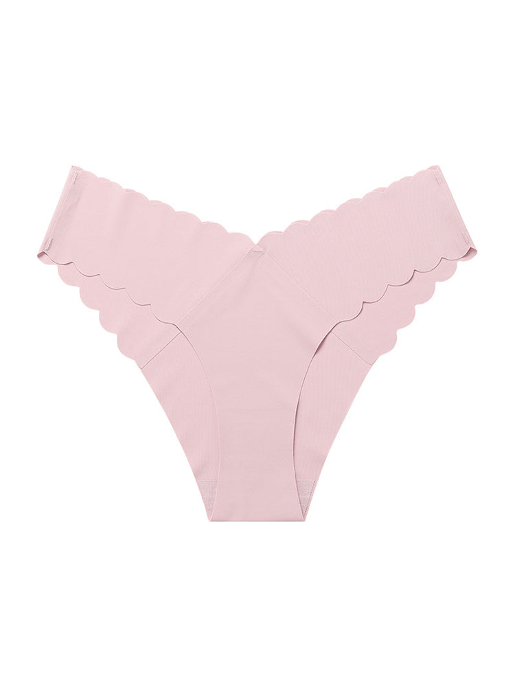 4-Pack Women's Seamless Scallop Edge Thong