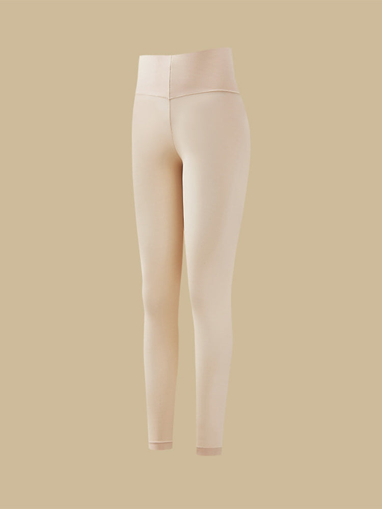 Seamless Black Warmth-Retaining Leggings