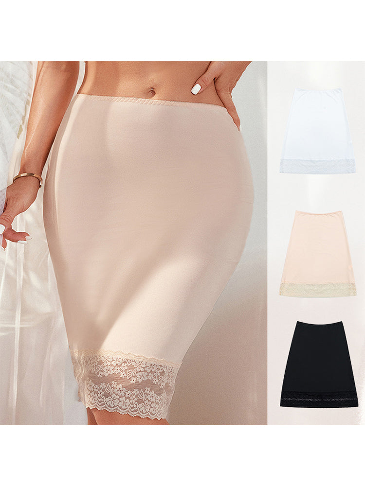 Plus Size Summer Lace Trim Slip for Women