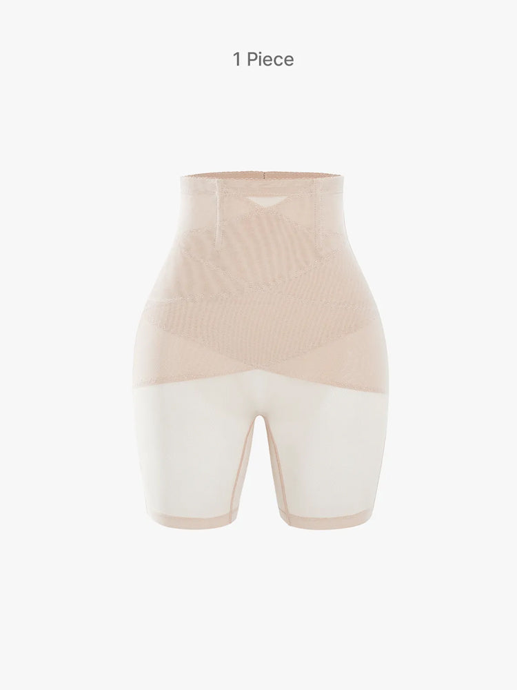 Plus Size High-Waisted Postpartum Shaping Shorts for Women