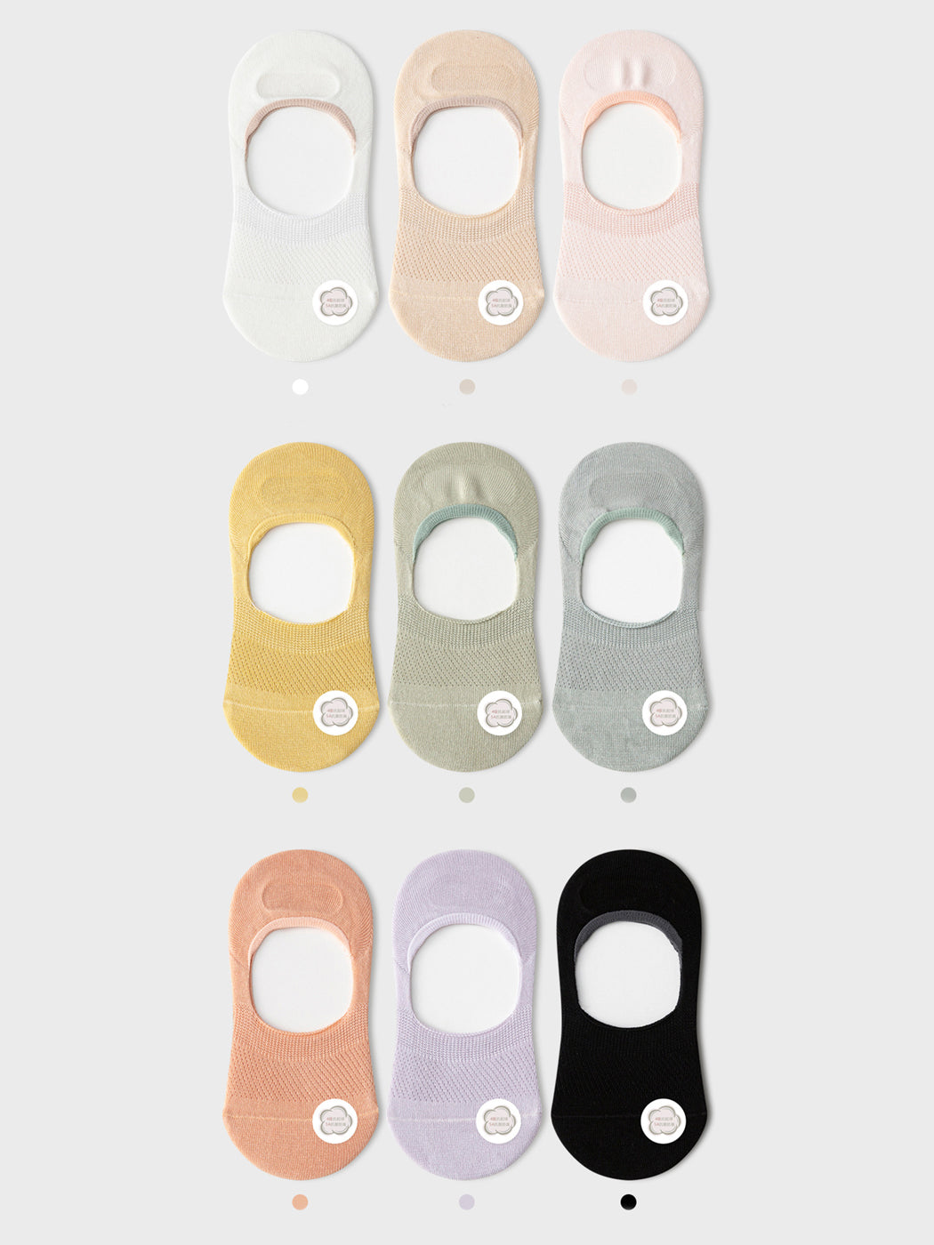 Women's Summer Thin Mesh Cotton Invisible Socks